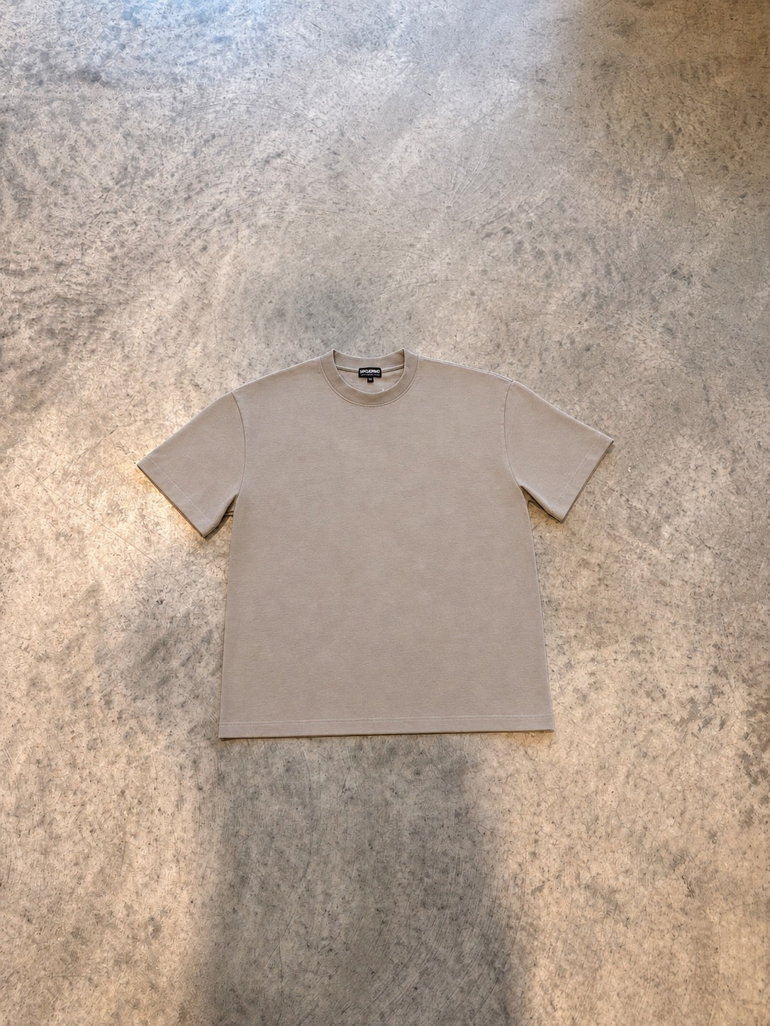 Statement Back Logo Tee — Sand