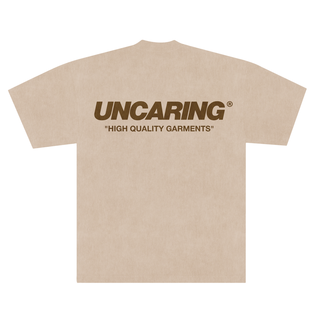 Statement Back Logo Tee — Sand